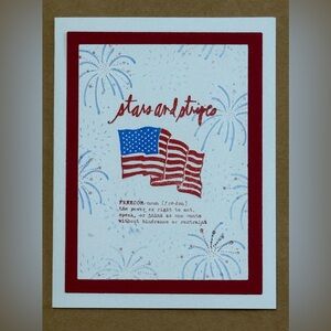 Stars and Stripes Patriotic Greeting Card